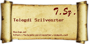 Telegdi Szilveszter névjegykártya